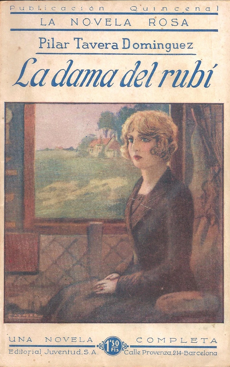 Portada de La dama del rubí de la escritora Pilar Tavera