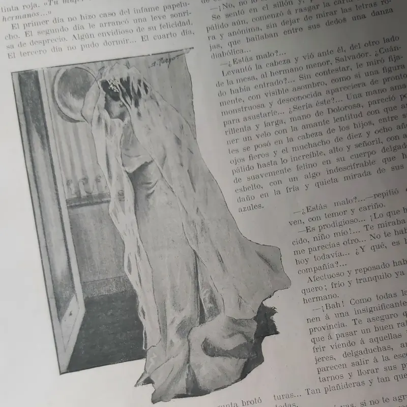 Fémina de Ángela Barco Ilustración interior de la edición de 1910