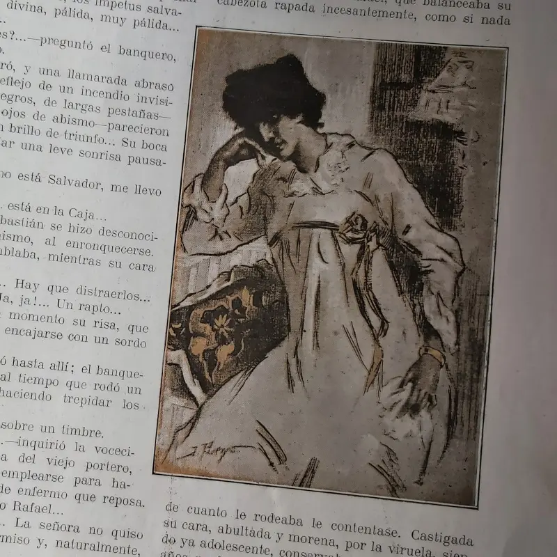 Fémina de Ángela Barco. Ilustración de la edición orginal de 1910